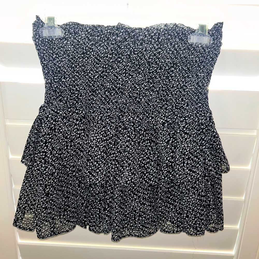 Reset Black and White Flower Skirt